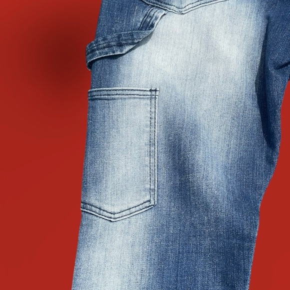 DECIBEL Jeans | Acid Wash | Distressed 
Men’s Sz 34/36 | Blue & White | Grunge - Picture 8 of 9